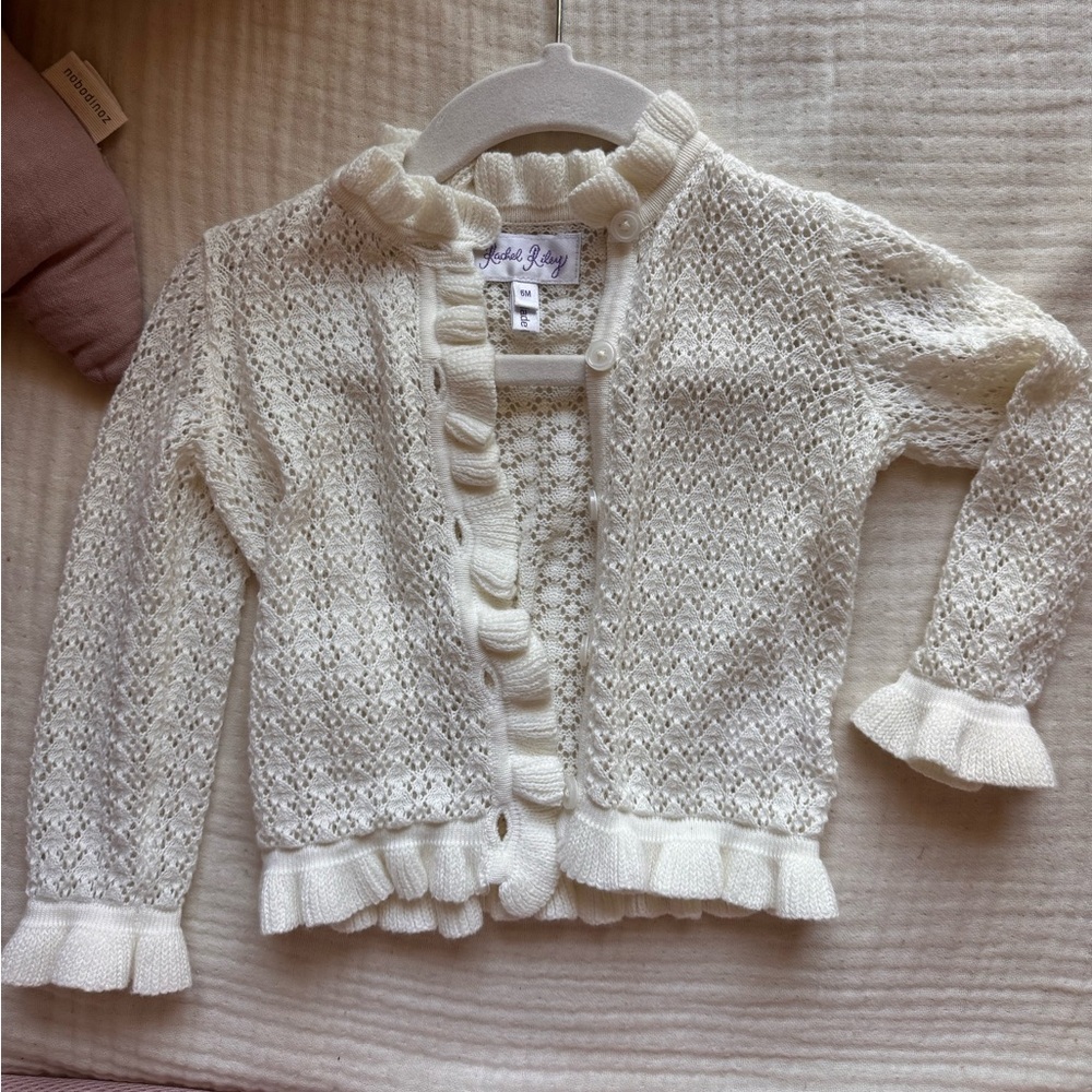 Rachel Riley Cream Cardigan - Picture 2 of 3